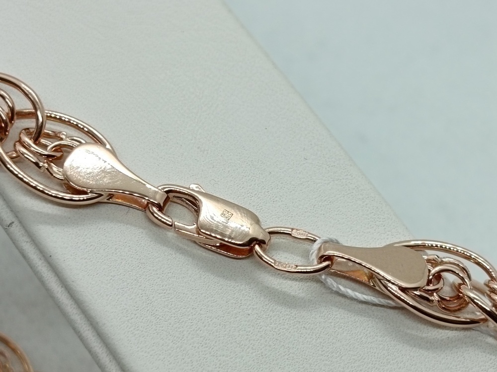 БРАСЛЕТ ПУСТОТЕЛЫЙ Нона-бисмарк (Au 585)