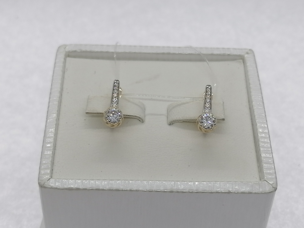 34-52-0474-01 СЕРЬГИ С КАМНЯМИ (Au 585)