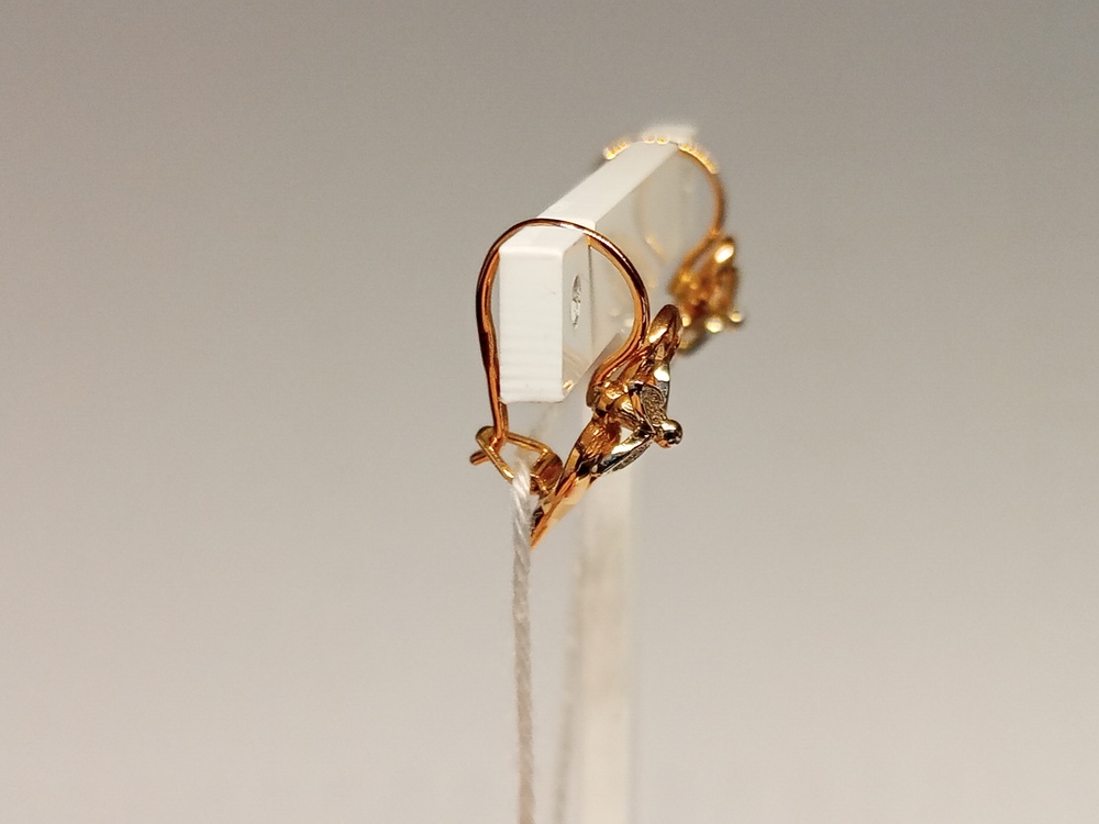 СБКМ585 СЕРЬГИ БЕЗ КАМНЯ (Au 585)