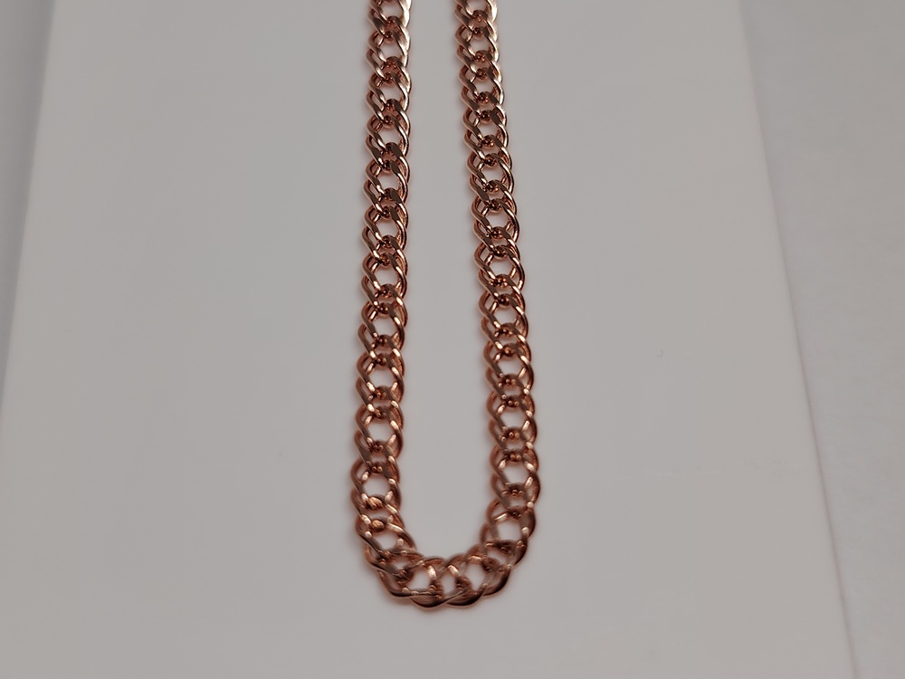 ЦЕПЬ ПУСТОТЕЛАЯ Ромб двойной (Au 585)