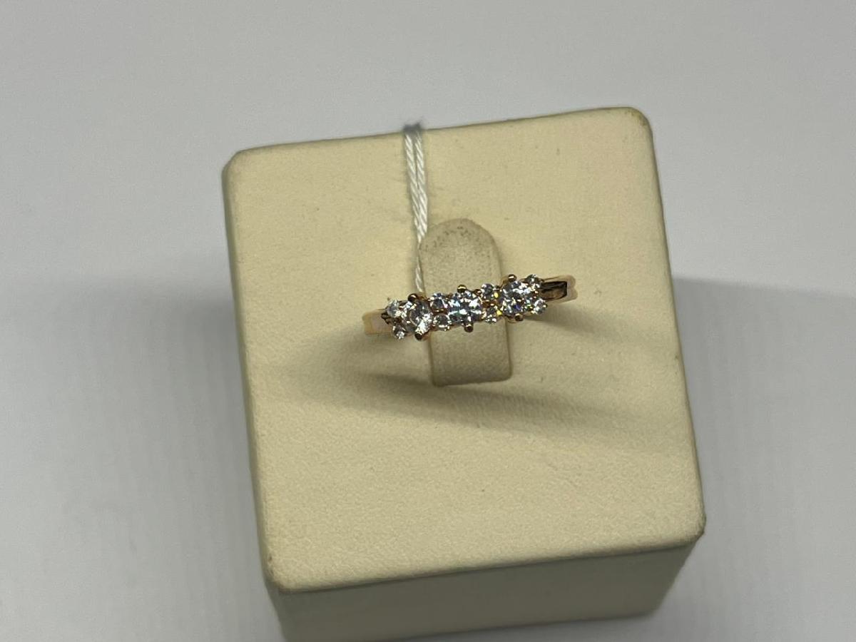 КОЛЬЦО С КАМНЯМИ (Au 585)