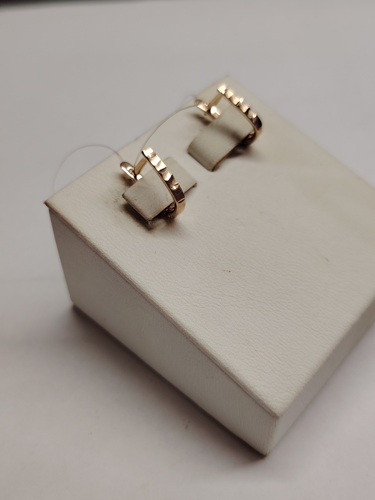 СЕРЬГИ БЕЗ КАМНЯ (Au 585)