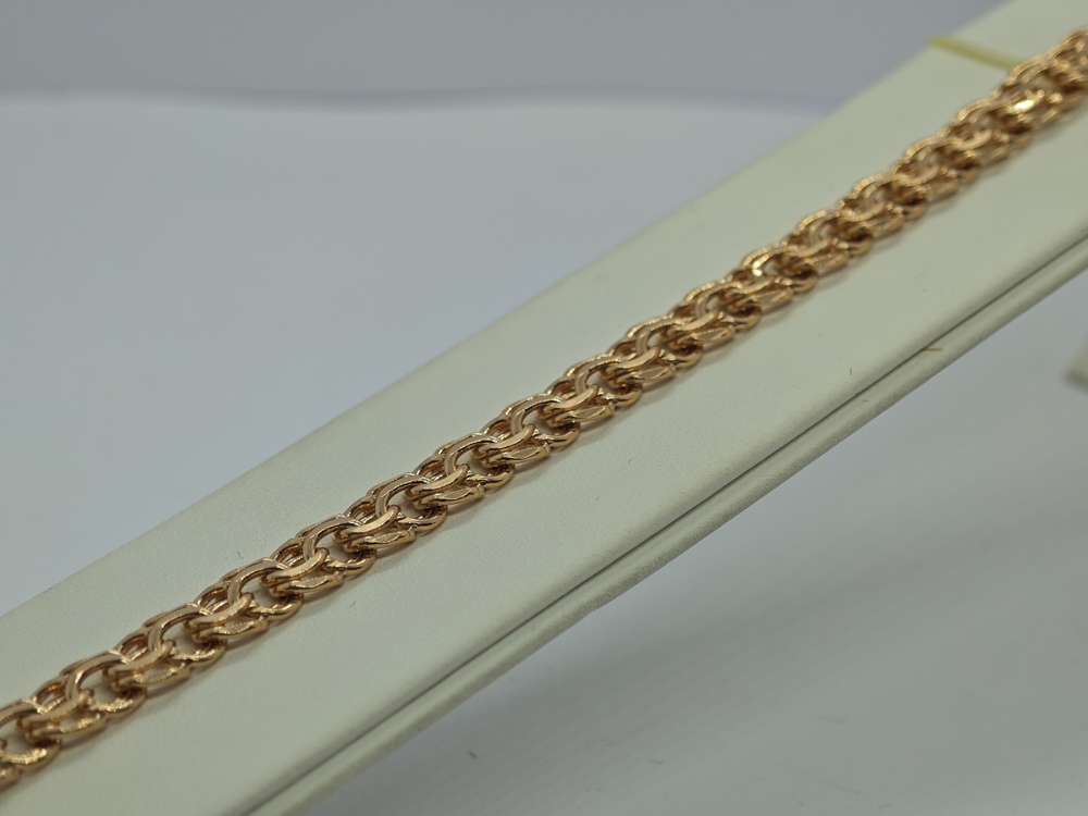 БЛБ585 БРАСЛЕТ ПОЛНОВЕСНЫЙ Бисмарк (Au 585)