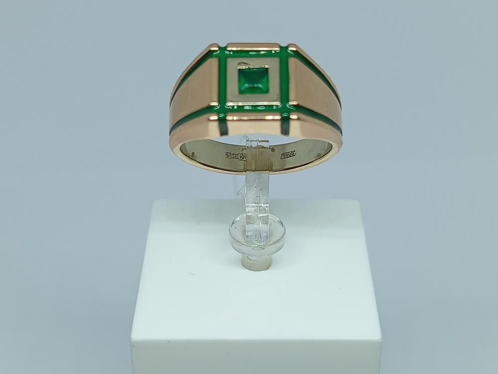 КОЛЬЦО ПЕЧАТКА с камнем (Au 585)