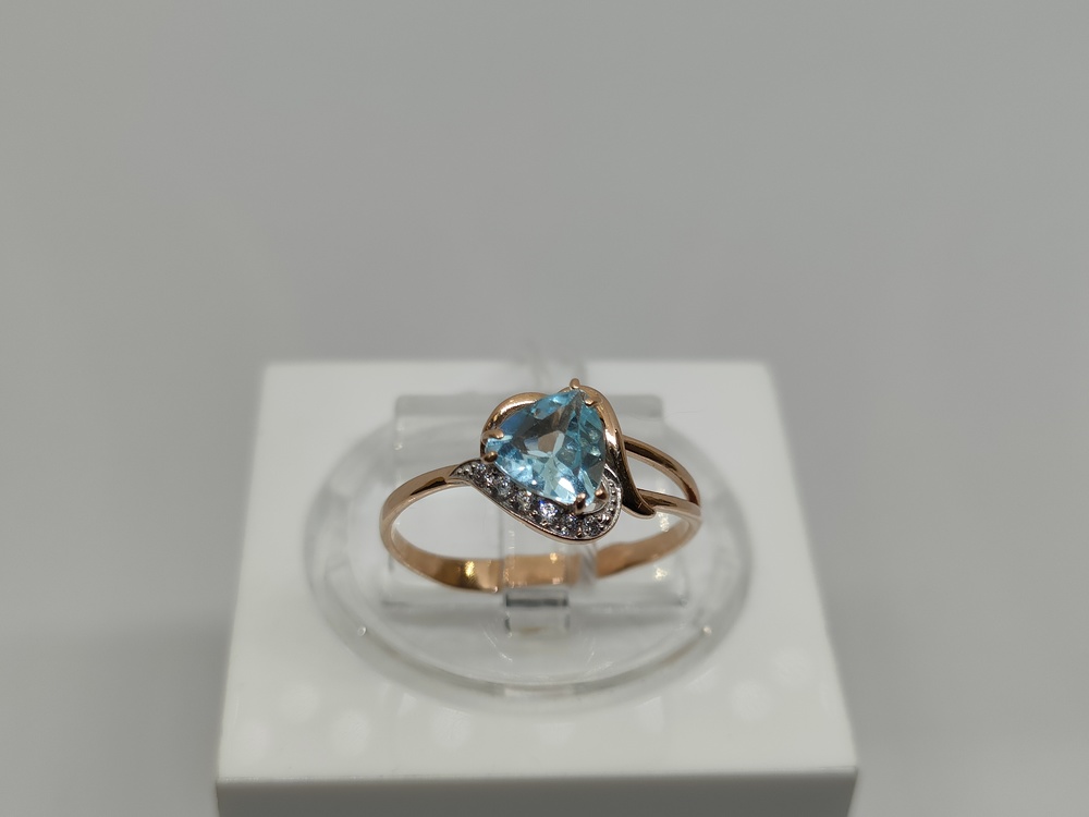 КОЛЬЦО С КАМНЯМИ (Au 585)