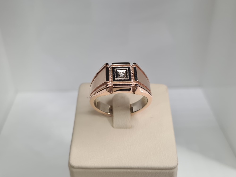 КОЛЬЦО ПЕЧАТКА Бриллиант (Au 585)