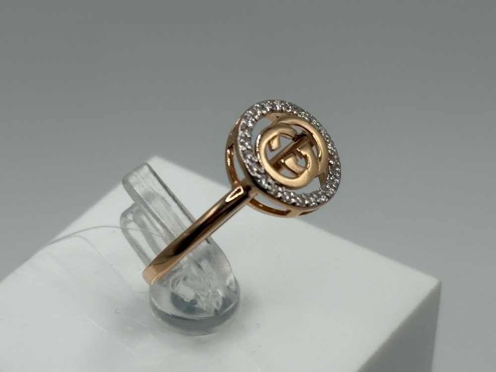 КОЛЬЦО С КАМНЯМИ (Au 585)