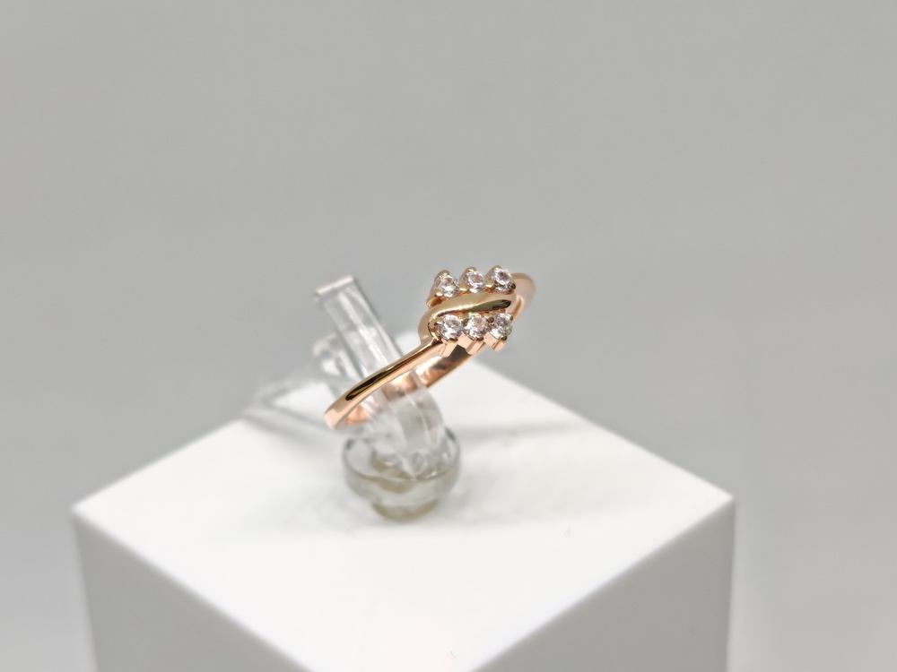 КОЛЬЦО С КАМНЯМИ (Au 585)