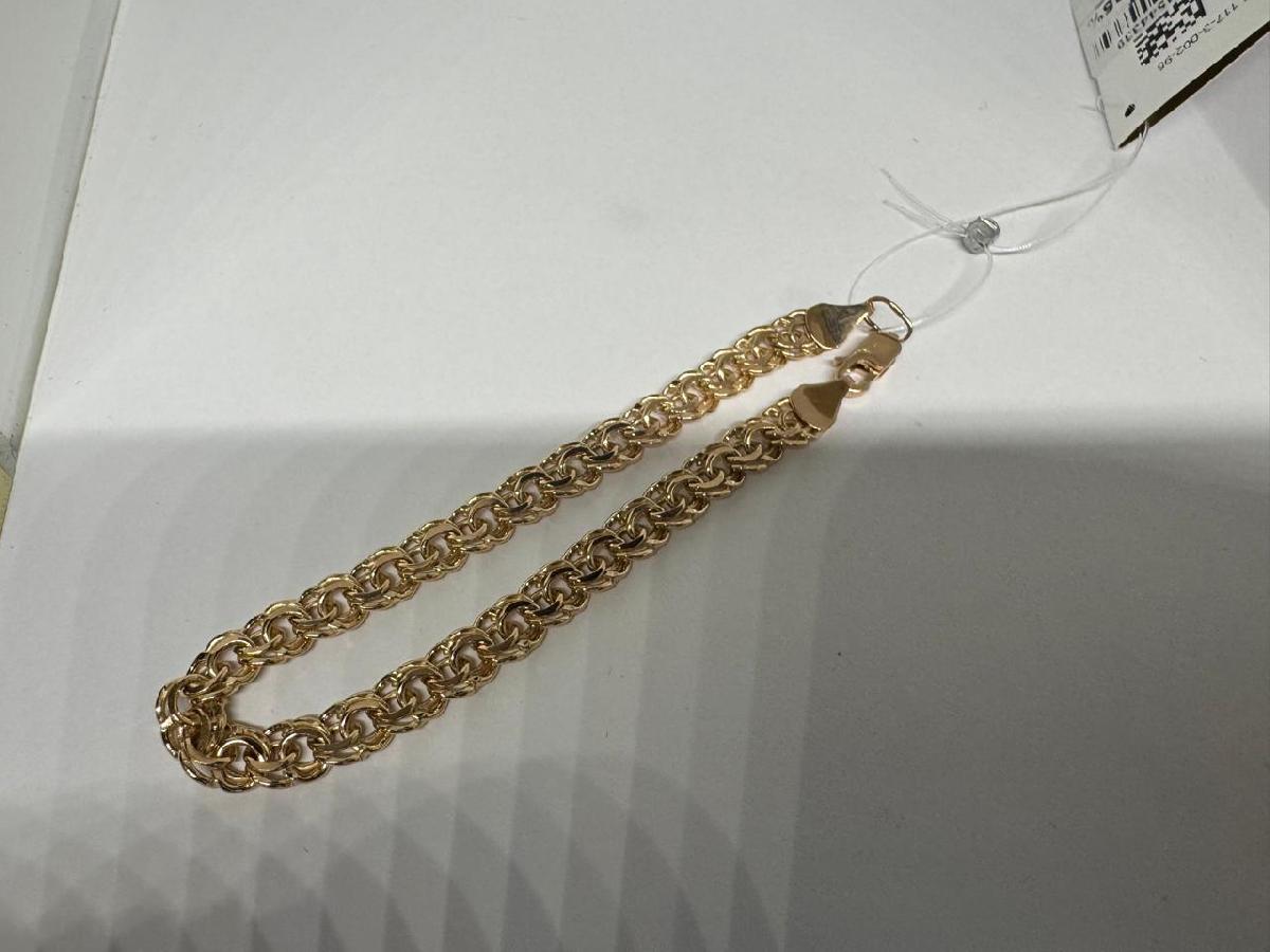 БРАСЛЕТ ПУСТОТЕЛЫЙ Бисмарк (Au 585)