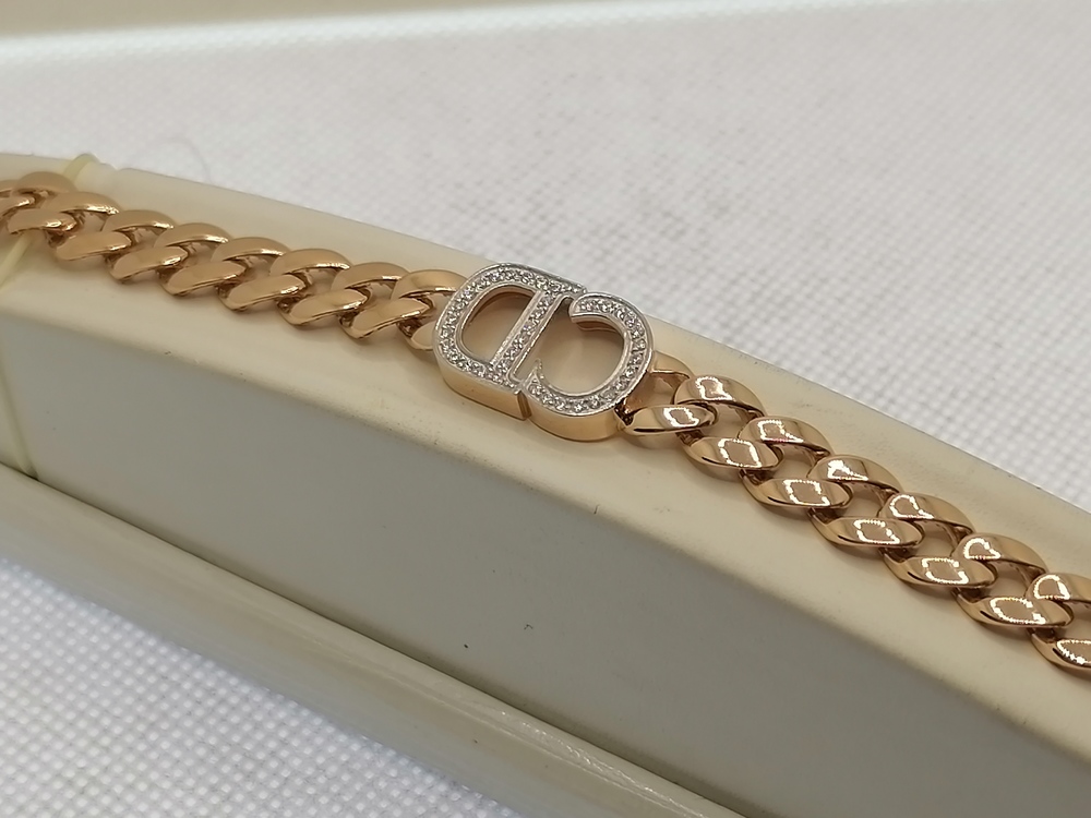 БРАСЛЕТ ФАНТАЗИЯ с камнями (Au 585)