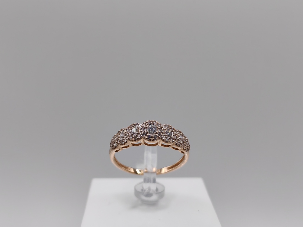 КОЛКМИ585 КОЛЬЦО С КАМНЯМИ (Au 585)