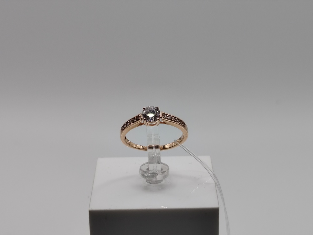 КОЛЬЦО С КАМНЯМИ (Au 585)