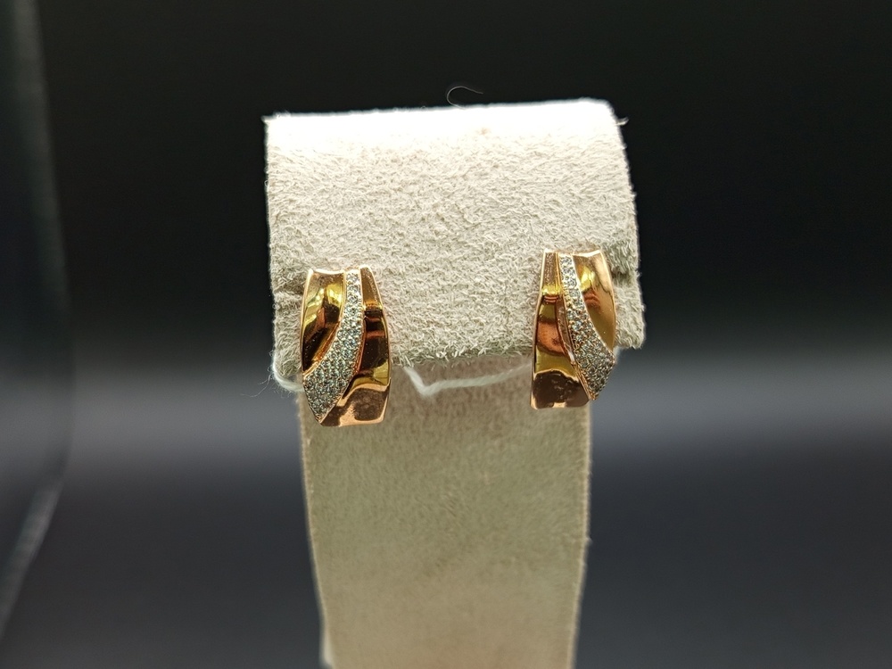 СКМИ585 СЕРЬГИ С КАМНЯМИ (Au 585)