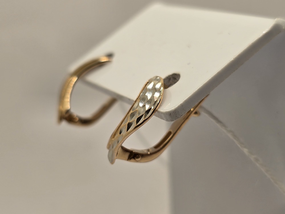 СЕРЬГИ БЕЗ КАМНЯ (Au 585)