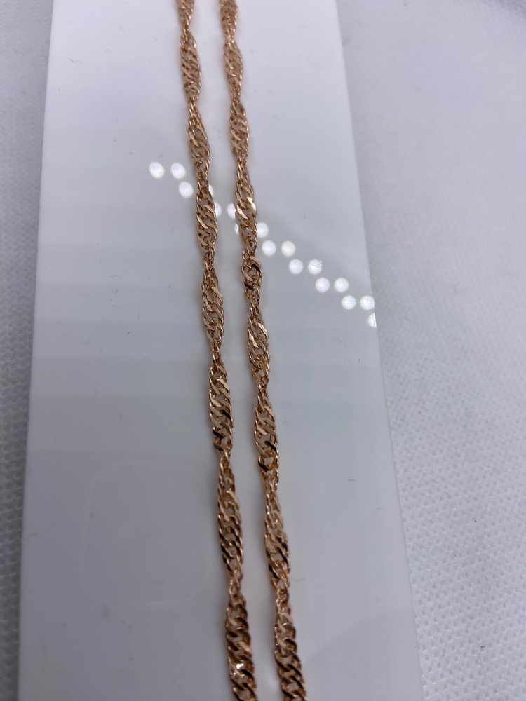 ЦЕПЬ ПУСТОТЕЛАЯ Сингапур (Au 585)