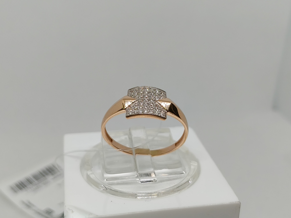 КОЛЬЦО С КАМНЯМИ (Au 585)