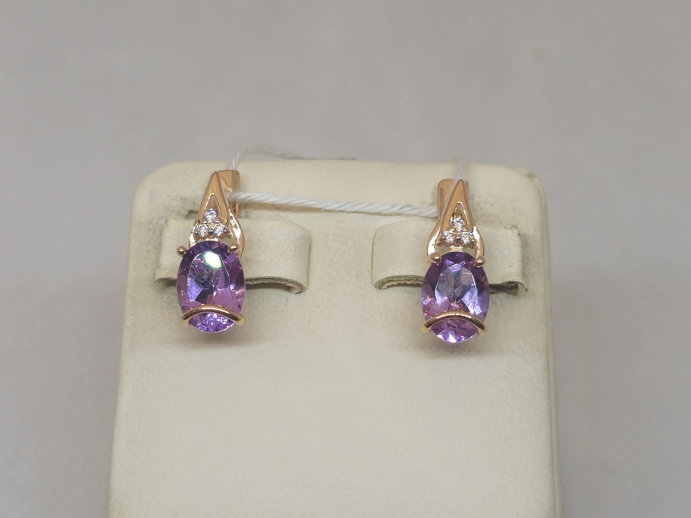 СЕРЬГИ С КАМНЯМИ (Au 585)