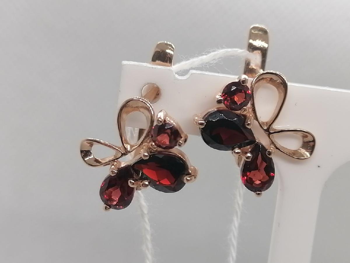 СЕРЬГИ С КАМНЯМИ (Au 585)