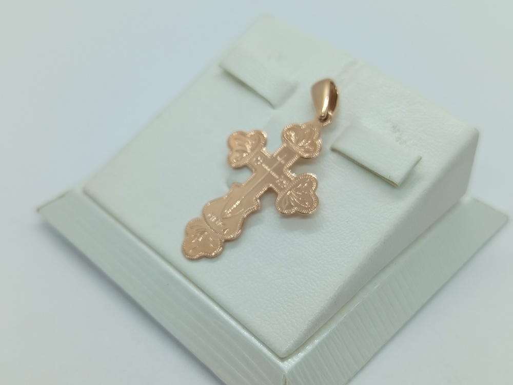 ПОДВЕСКА КРЕСТ без камня (Au 585)