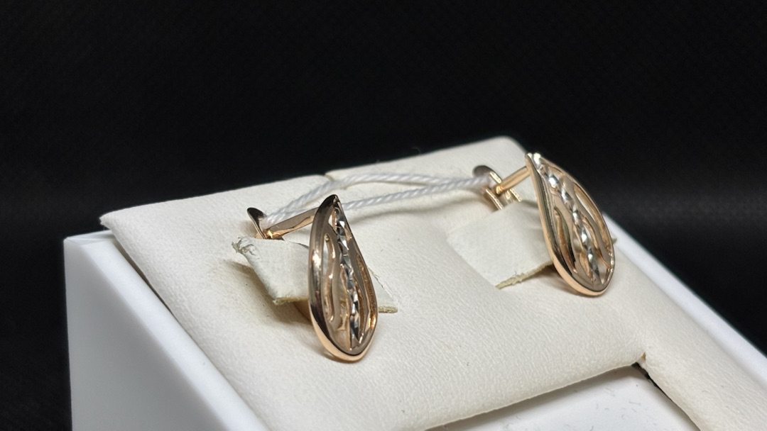 СЕРЬГИ БЕЗ КАМНЯ (Au 585)