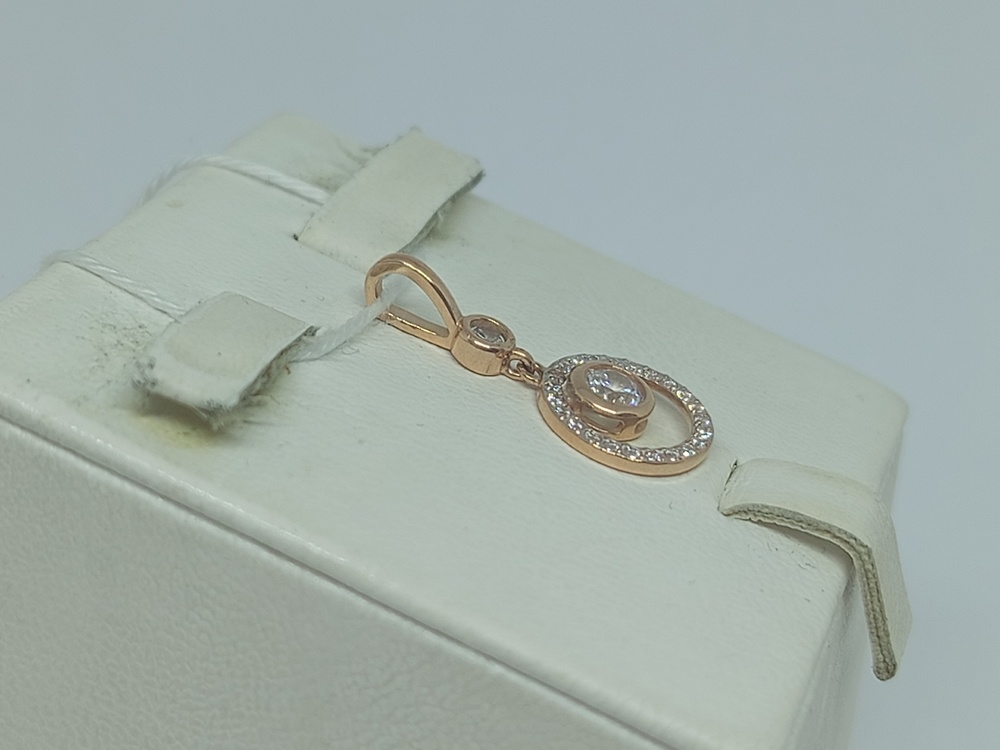 ПОДКМИ585 ПОДВЕСКА С КАМНЯМИ (Au 585)