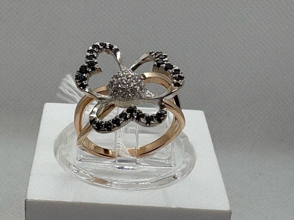 КОЛЬЦО С КАМНЯМИ (Au 585)