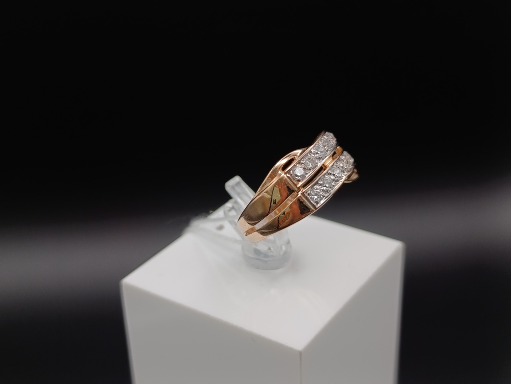 КОЛКМИ585 КОЛЬЦО С КАМНЯМИ (Au 585)