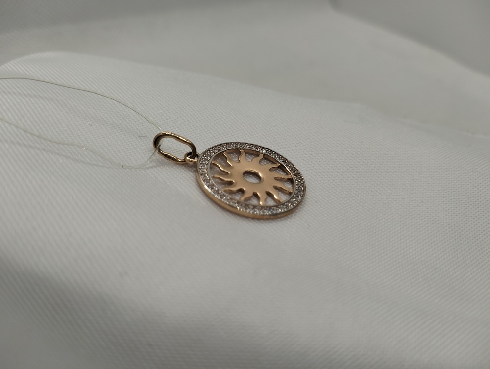 50213 ПОДВЕСКА С КАМНЯМИ (Au 585)