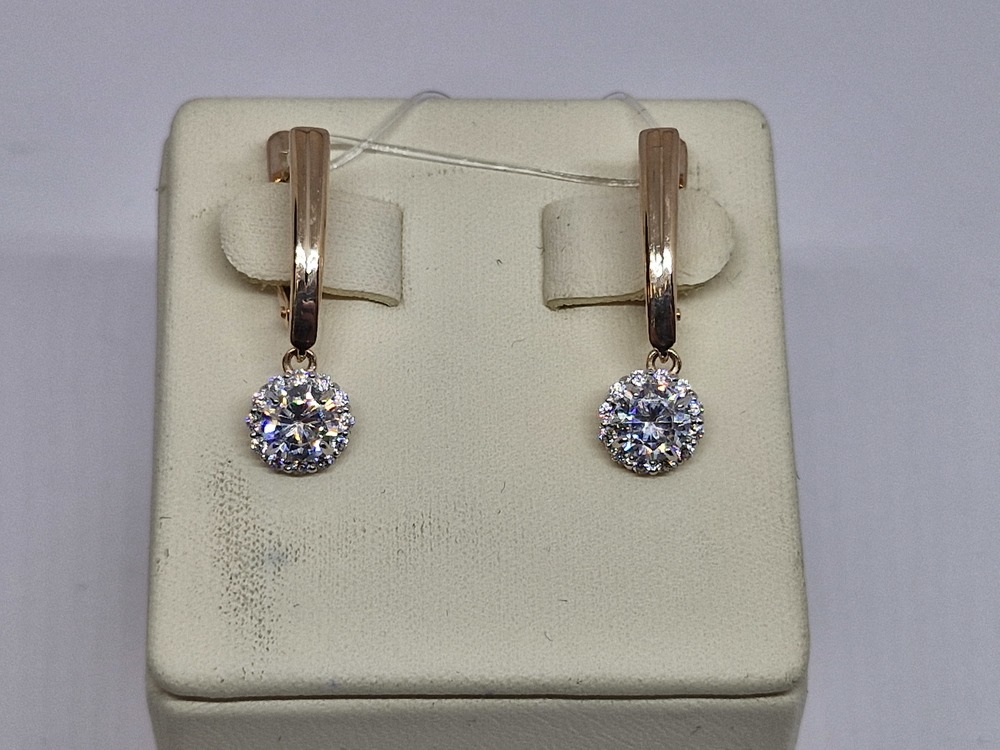 СЕРЬГИ С КАМНЯМИ (Au 585)