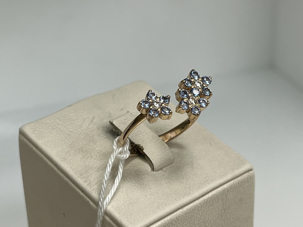 КОЛКМИ585 КОЛЬЦО С КАМНЯМИ (Au 585)