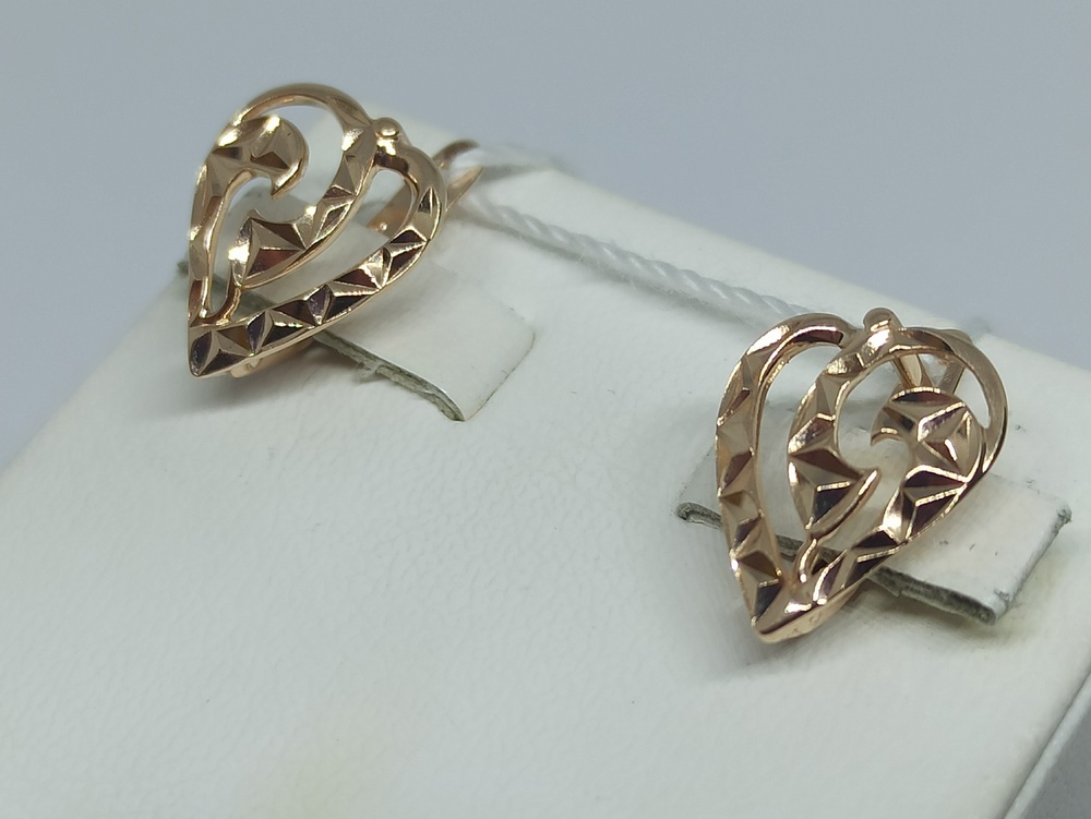 СЕРЬГИ БЕЗ КАМНЯ (Au 585)