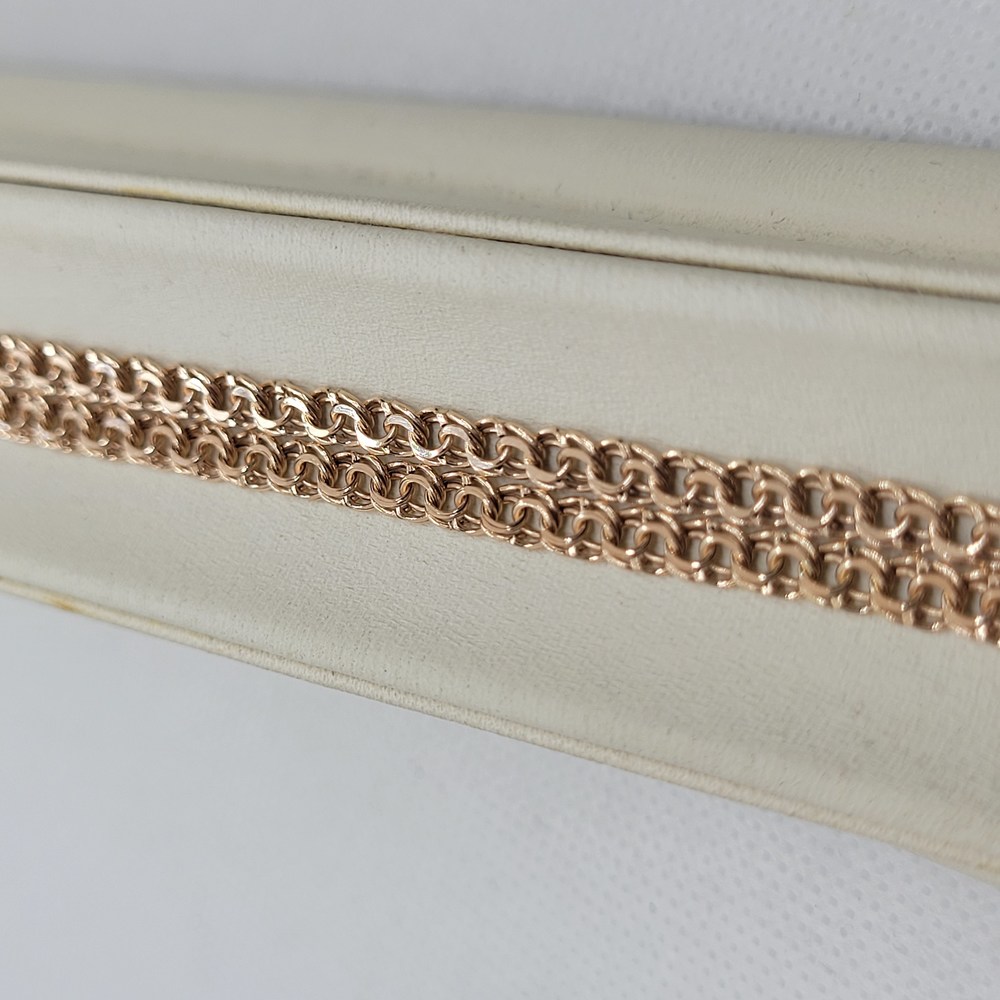 ЦЕПЬ ПУСТОТЕЛАЯ Бисмарк (Au 585)