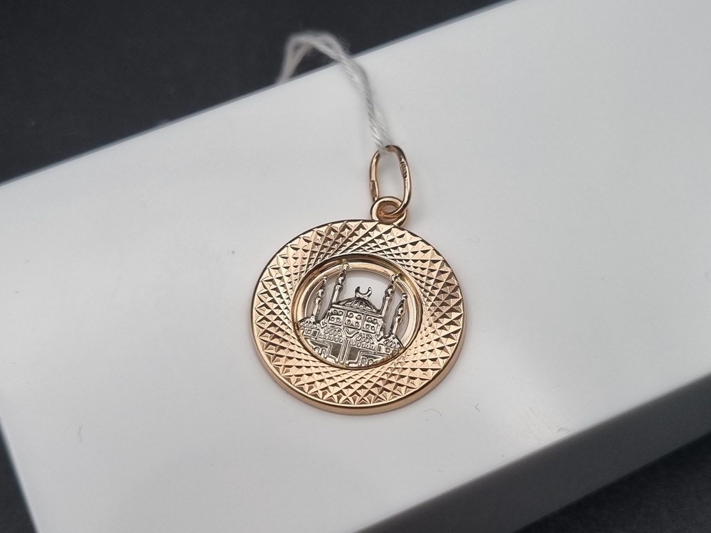 ПОДМБК585 ПОДВЕСКА МЕЧЕТЬ БЕЗ КАМНЯ (Au 585)