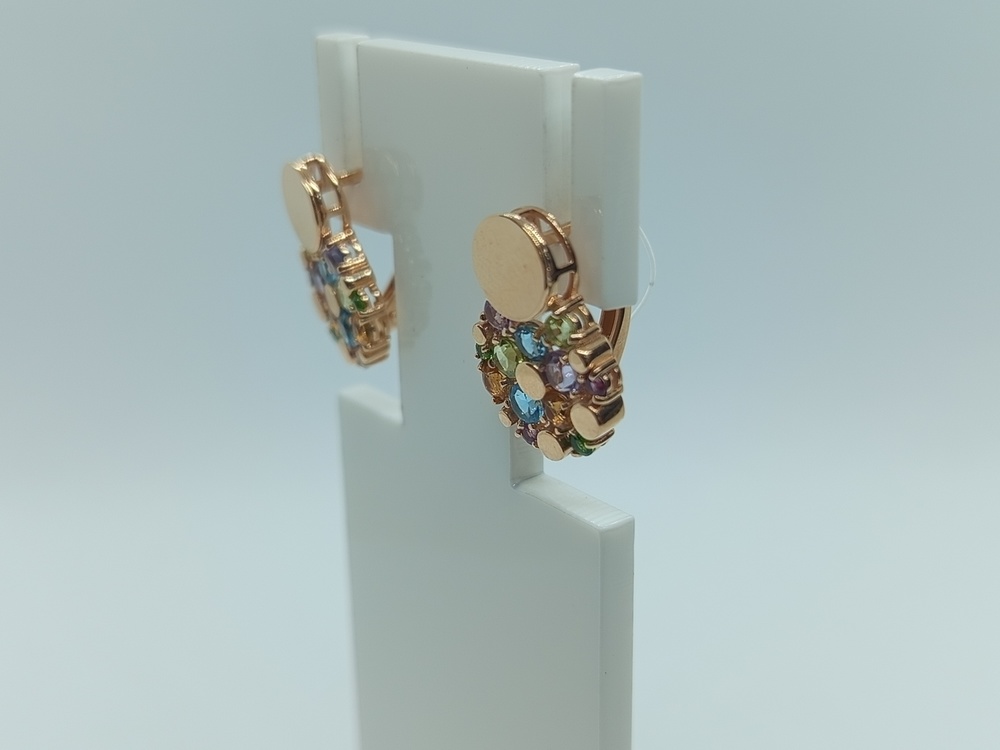 СЕРЬГИ С КАМНЯМИ (Au 585)