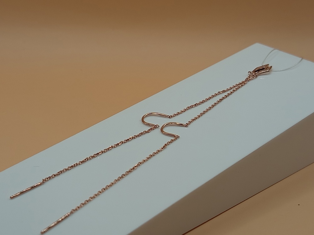 СЕРЬГИ ПРОДЕВКИ без камня (Au 585)