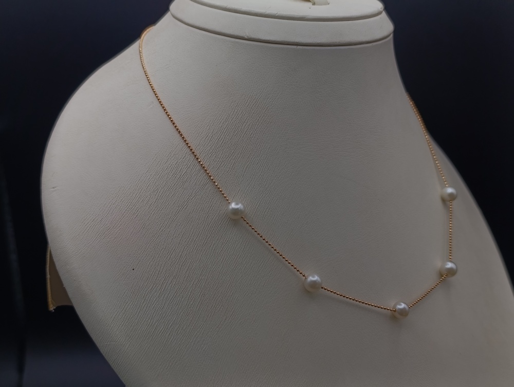 КОЛЬЕ С КАМНЯМИ Au 585