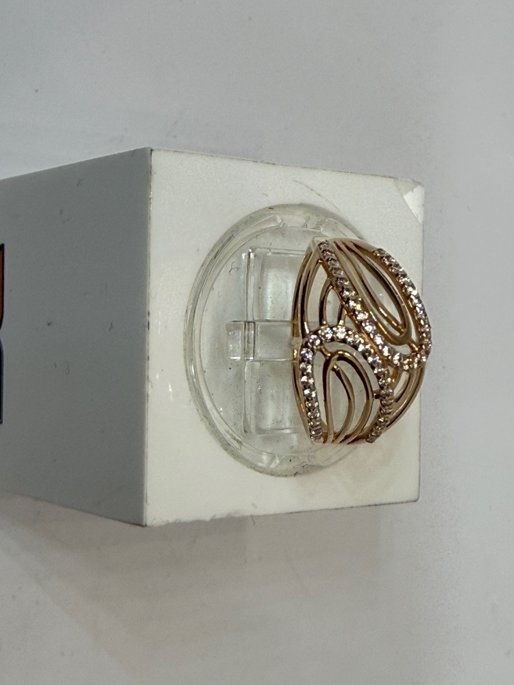 КОЛЬЦО С КАМНЯМИ (Au 585)