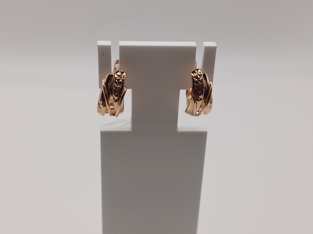 СЕРЬГИ БЕЗ КАМНЯ (Au 585)