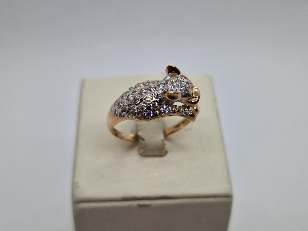 КОЛЬЦО С КАМНЯМИ (Au 585)