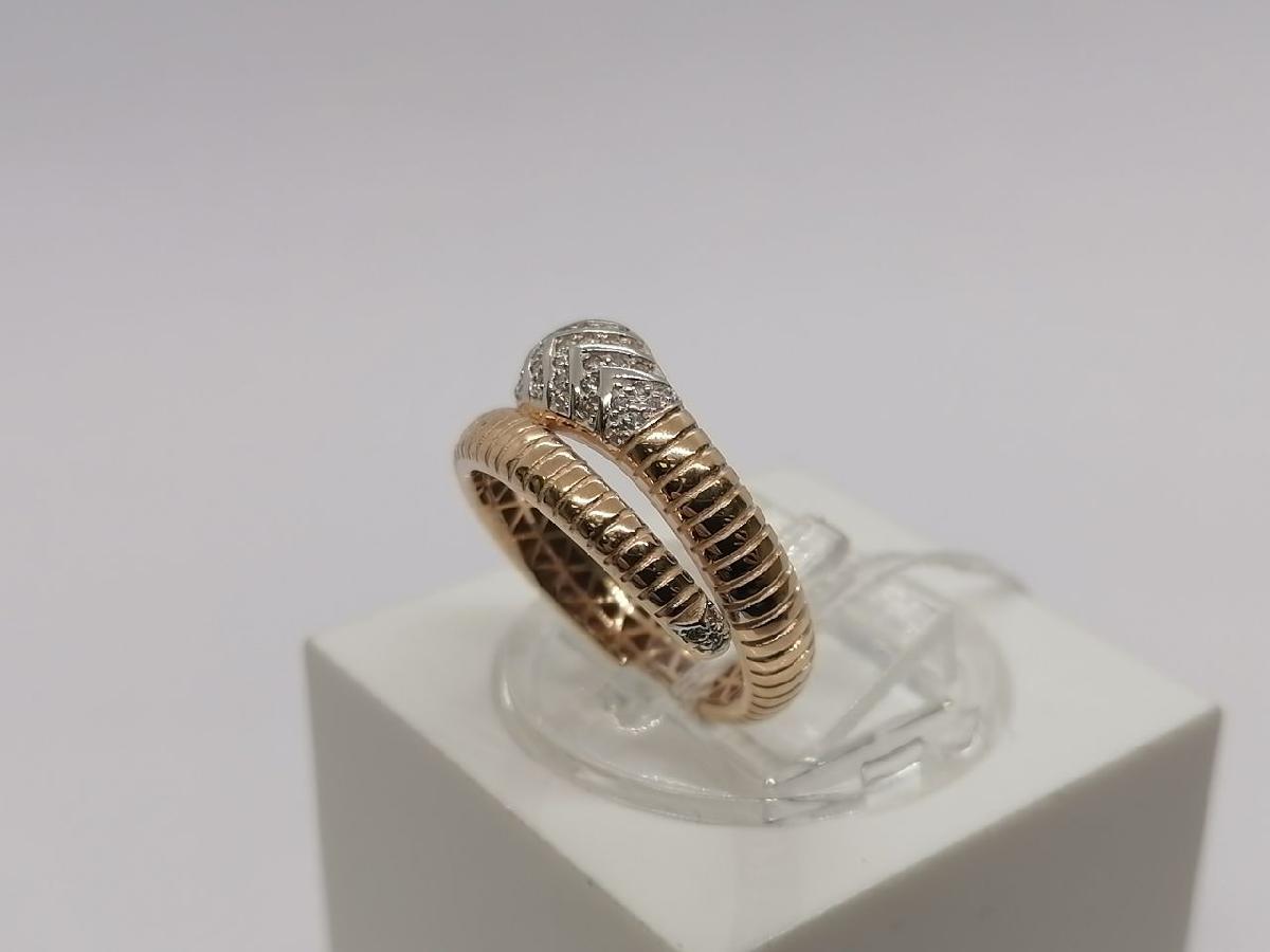 КОЛЬЦО С КАМНЯМИ (Au 585)