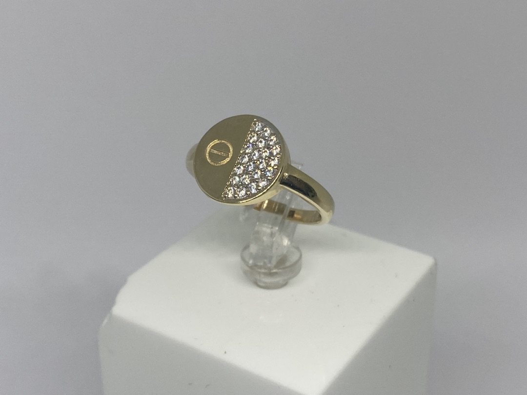 КОЛЬЦО С КАМНЯМИ (Au 585)