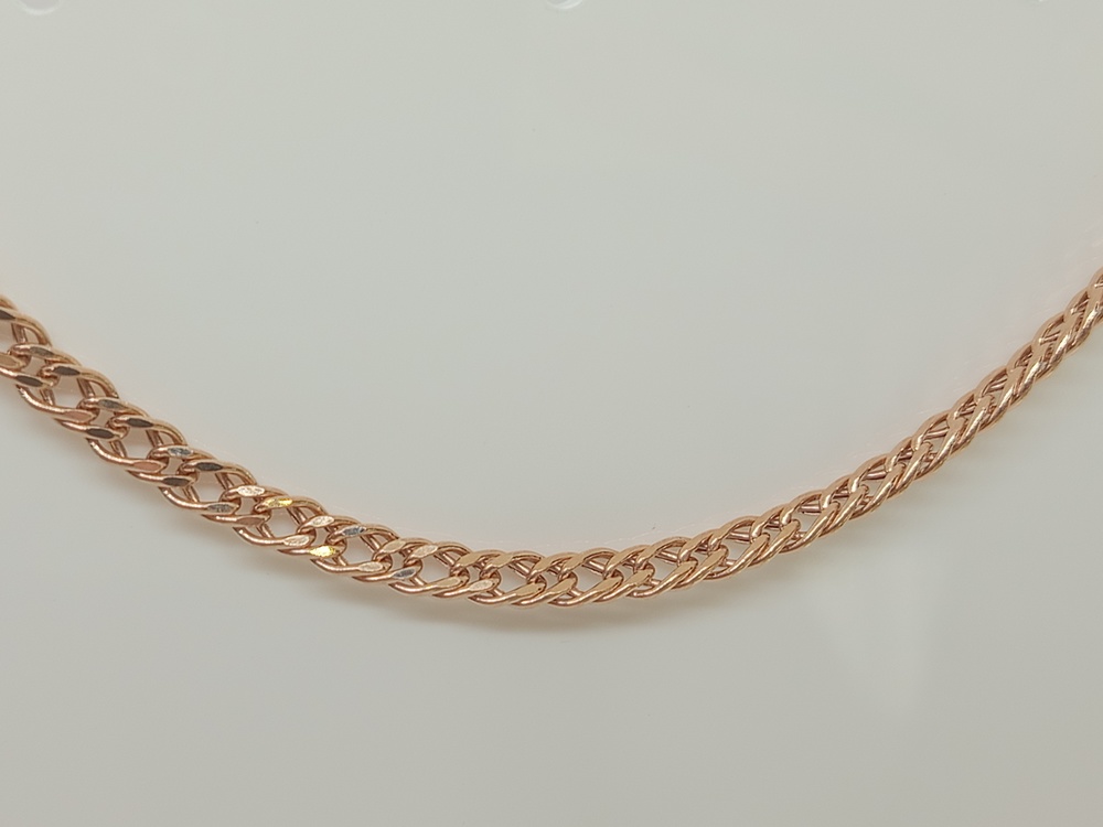 ЦЕПЬ ПУСТОТЕЛАЯ Ромб двойной (Au 585)