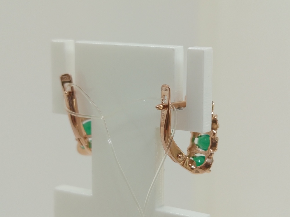 СЕРЬГИ С КАМНЯМИ (Au 585)