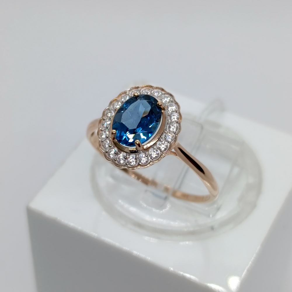 КОЛЬЦО С КАМНЯМИ (Au 585)