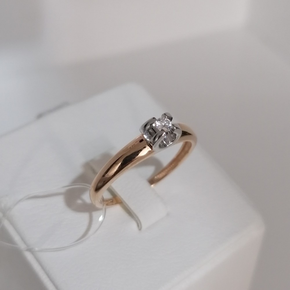 К0239-120 КОЛЬЦО БРИЛЛИАНТ (Au 585)