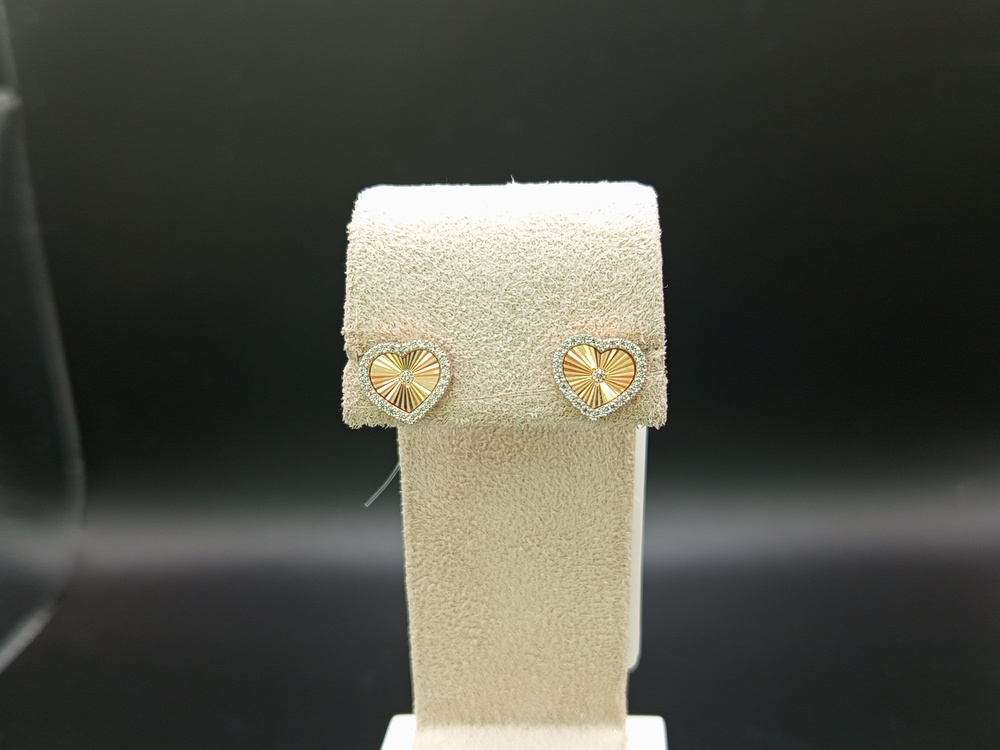 СЕРЬГИ ПУСЕТЫ с камнями (Au 585)