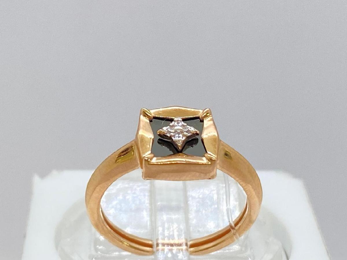 КОЛЬЦО С КАМНЯМИ (Au 585)