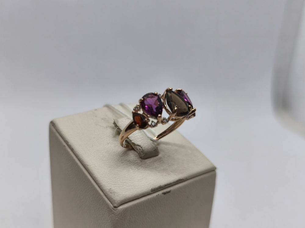 КОЛКМИ585 КОЛЬЦО С КАМНЯМИ (Au 585)