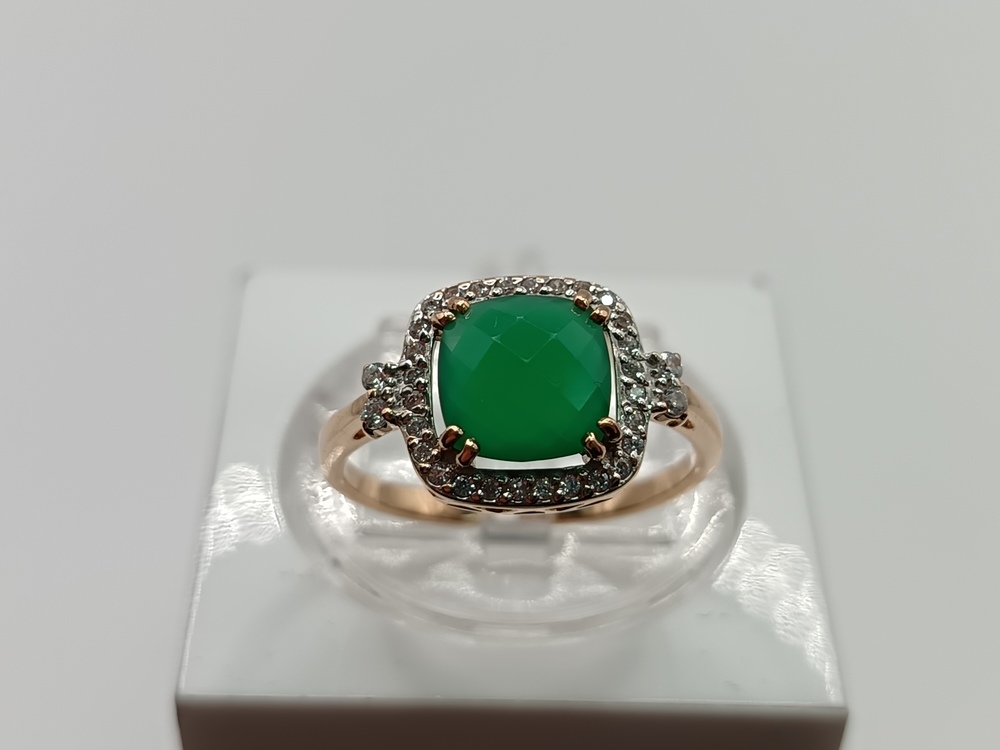 КОЛКМИ585 КОЛЬЦО С КАМНЯМИ (Au 585)