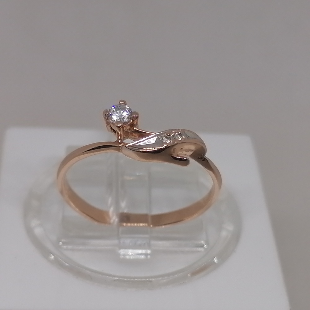 КОЛЬЦО С КАМНЯМИ (Au 585)